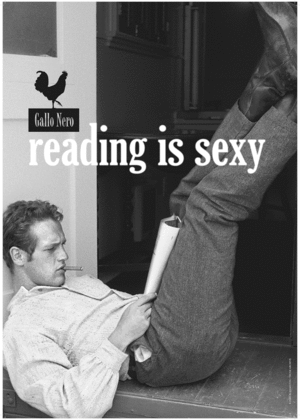 PÓSTER - READING IS SEXY PAUL NEWMAN