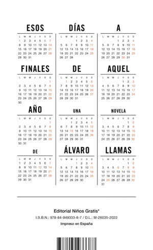 ESOS DÍAS A FINALES DE AQUEL AÑO