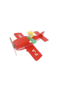 PRINCIPITO EN AVION HUCHA 27 CM PVC EL PRINCIPITO