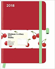 AGENDA 2018 COOLDIARIES RED/CHERRY 16 X 22