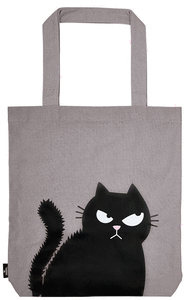 BOLSA DE TELA DE LA COMPRA ED HAPPY FACE EL GATO