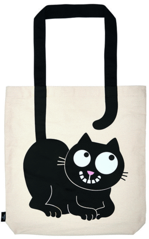 BOLSA DE TELA DE LA COMPRA CARRY ME  ED THE CAT