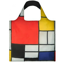 BOLSA PLEGABLE MONDRIAN COMPOSITION RECYCLABLE