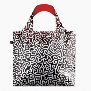 BOLSA KEITH HARING NEGRO/ROJO