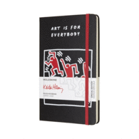 MOLESKINE LIMITED EDITION KEITH HARING, NOTEBOOK, LARGE, RULED, BLACK (13X21CM)