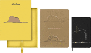 MOLESKINE EDICIÓN LIMITADA LE PETIT PRINCE, DIARIO CAHIER, CUADERNO LISO/EN BLANCO Y TAPA DURA, A RAYAS/FORRADO, CAJA DE COLECCIONISTA, ELEFANTE