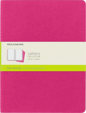 MOLESKINE GRANDE PACK 2  - ROSA - RAYADO - 19X25