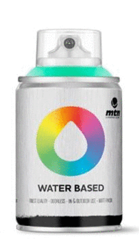 SPRAY PAINT MONTANA BASE AGUA 100 ML - VERDE BRILLANTE RV 6018 BRILLIANT GREEN