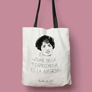 BOLSA DE TELA ROSALIA DE CASTRO ÍCUAN BELLA Y CAPRICHOSA?