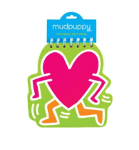 KEITH HARING HEART RAINBOW NOTEPAD : CATS ON THE GO!