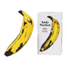ANDY WARHOL BANANA STRESS RELIEVER