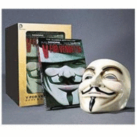 V DE VENDETTA BOOK AND MASK SET