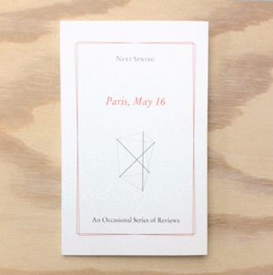 NEXT SPRING PARIS, MAY 16