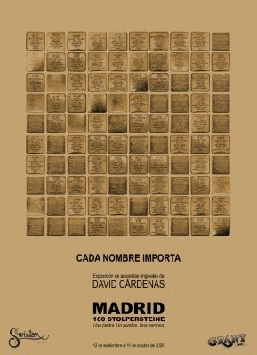 MADRID 100 STOLPERSTEINE MAPA