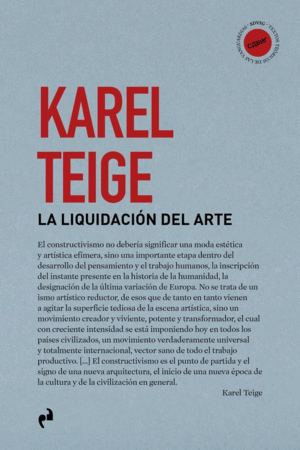 LIQUIDACIÓN DEL ARTE, LA