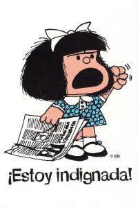 CUADERNO MAFALDA ESTOY INDIGNADA - GRANDE 3ªED