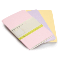 MOLESKINE SET OF 3 - PLAIN CAHIER JOURNALS - PASTEL