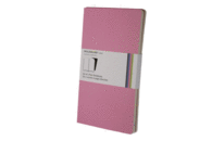 MOLESKINE VOLANT NOTEBOOK (SET OF 2 ), LARGE, PLAIN, PINK MAGENTA, MAGENTA, SOFT COVER