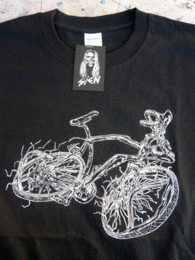 CAMISETA BICICLETA ZOMBIE - ZULO AZUL