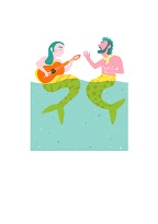 OBRA SERIADA LIMITADA - PRINT (LEOTOLDA) SIRENAS FLAMENCAS - OLGA DE DIOS