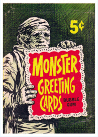 COLECCIÓN FACSIMIL MONSTERS GRETTING CARDS 1965