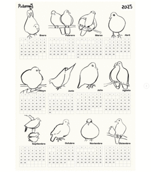 CALENDARIO PALOMAS