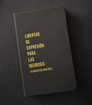 LIBRETA NEGRA LIBERTAD EXPRESION PARA LAS NEUROSIS