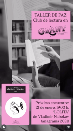 CLUB DE LECTURA - EL TALLER DE PAZ:  LOLITA DE NABOKOV