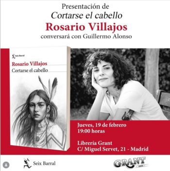 19/02: Rosario Villajos presenta Cortarse el Cabello.
