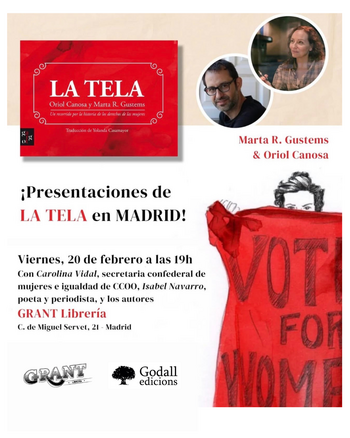 20/02: Marta R. Gustems y Oriol Canosa presentan La tela.
