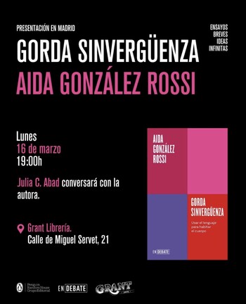 23/02: Aida G. Rossi presenta Gorda sinvergüenza