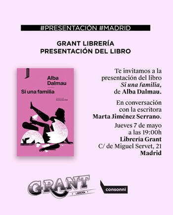 07/05: Presentación de “Si una familia”, Alba Dalmau