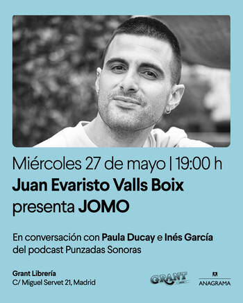 Juan Evaristo Valls Boix presenta “JOMO” en Grant Librería