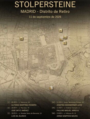 PASEO Y MEMORIA: STOLPERSTEINE EN RETIRO