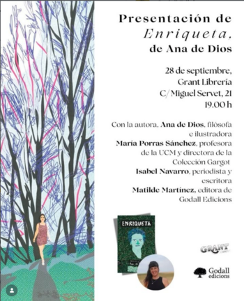 28/09 Ana de Dios presenta Enriqueta, editado por GODALL 