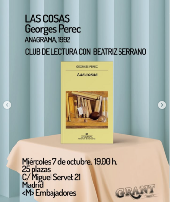 LOS LIBROS DE Beatriz Serrano: Las cosas, de Georges Perec